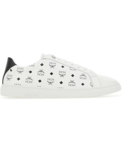 MCM Leather Sneakers - White