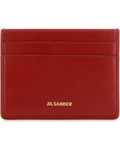 Jil Sander Porta Carte - Red