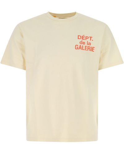GALLERY DEPT. Cream Cotton T-shirt - Yellow