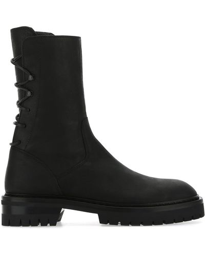 Ann Demeulemeester Leather Louise Boots - Black