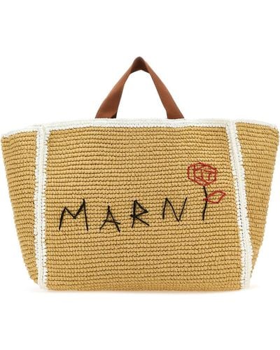 Marni Shopping Bag Medium - Metallic