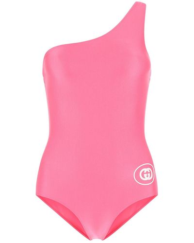 Gucci Stretch Nylon Swimsuit - Pink