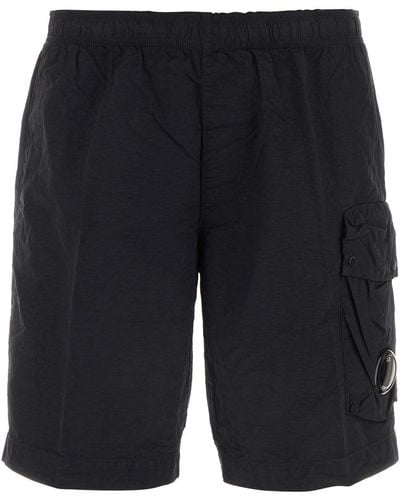 C.P. Company Flatt Nylon Cargo Swim Shorts - Black