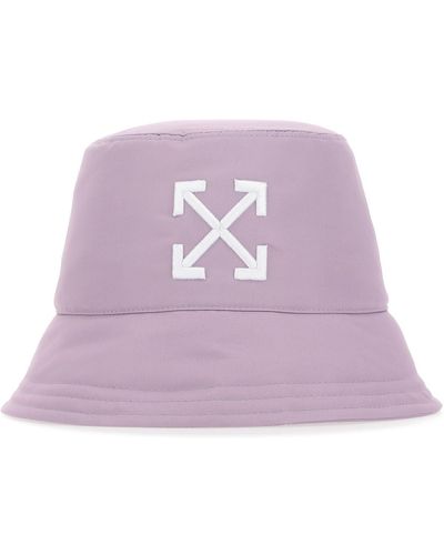 Off-White c/o Virgil Abloh Lilac Polyester Bucket Hat - Purple