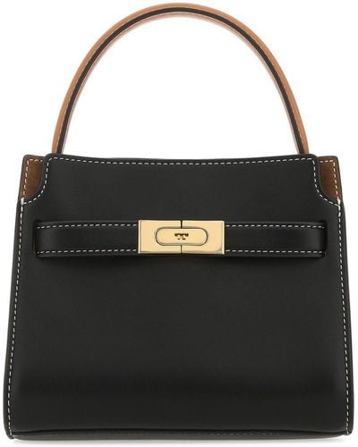 Tory Burch Two-tone Leather A - Black