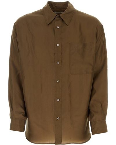 Lemaire Shirts - Brown