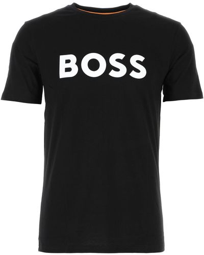 BOSS Thinking 1 Logo T Shirt Black - Nero