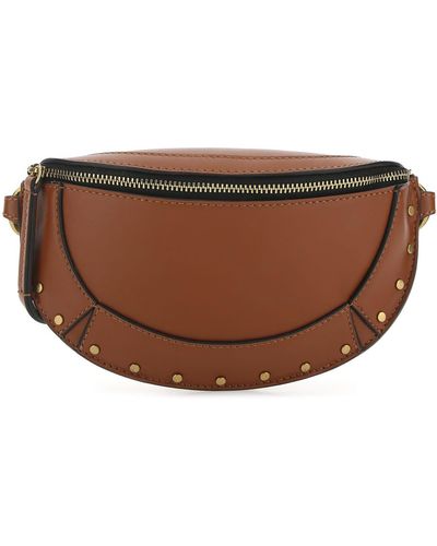 Isabel Marant Leather Mini Skano Shoulder Bag - Brown