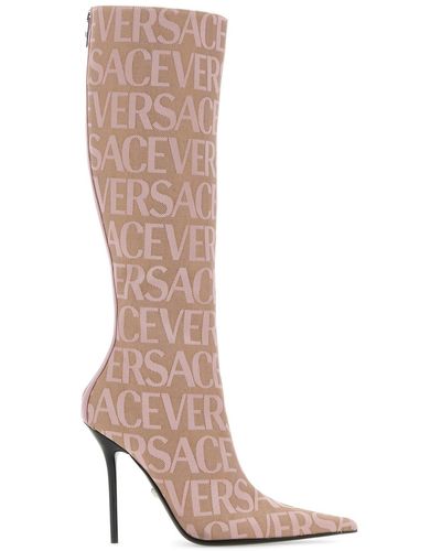 Versace Stivali Allover - Rosa