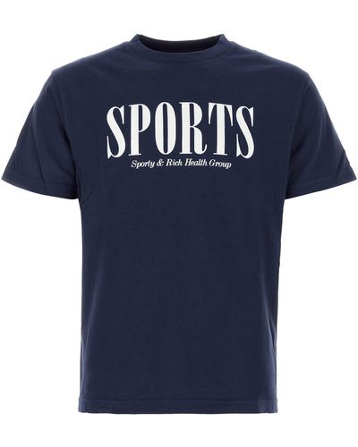 Sporty & Rich T-SHIRT-XS Male - Blu