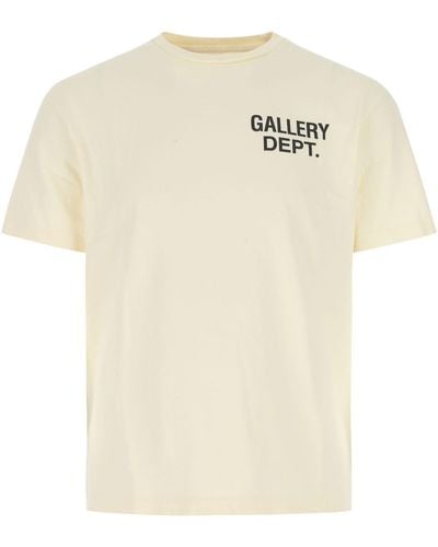 GALLERY DEPT. Cream Cotton T-shirt - Yellow