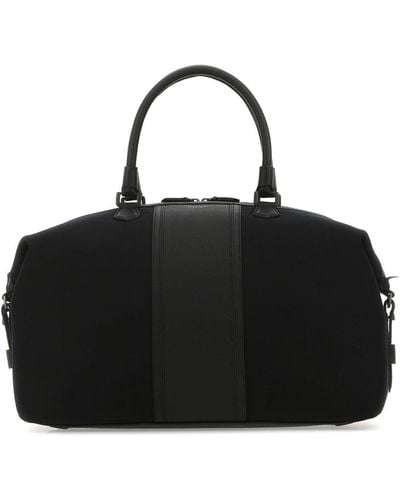 Serapian Fabric Travel Bag - Black