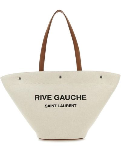 Saint Laurent 'rive Gauche' Tote Bag - Metallic