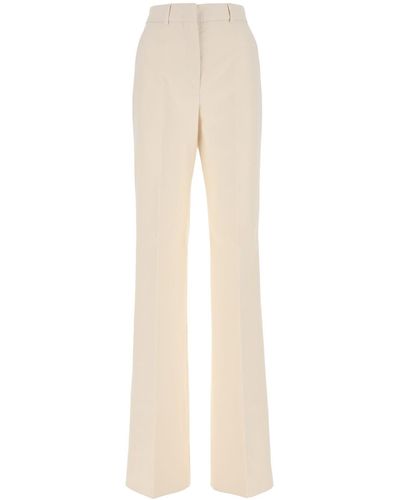 Sportmax Ivory Cotton Canale Pant - White