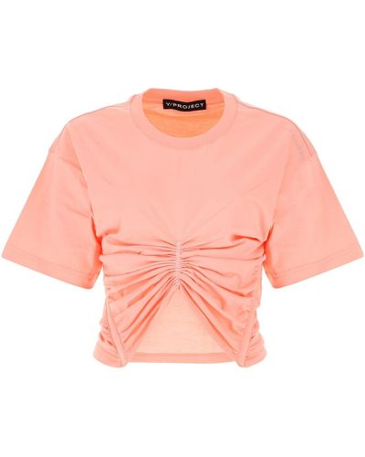 Y. Project Salmon Cotton Top - Pink