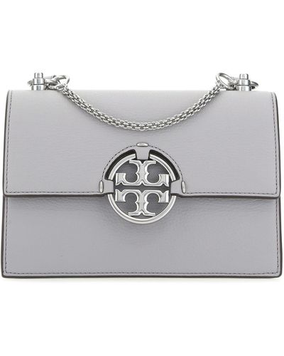 Tory Burch Miller Small In Leather - Grey