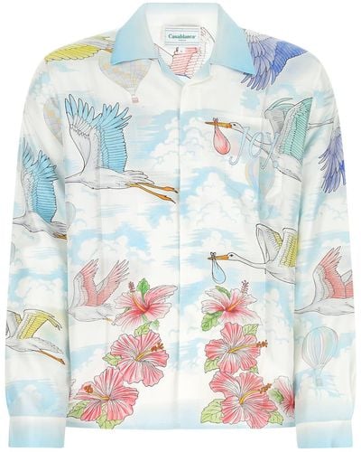 Casablancabrand Graphic Printed Long-sleeved Shirt - Multicolour