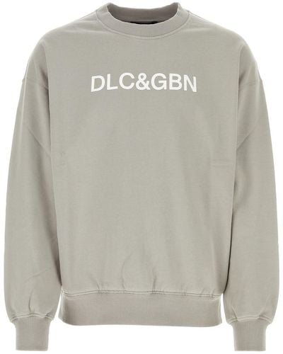 Dolce & Gabbana Felpa Giroc.man.lung - Grey