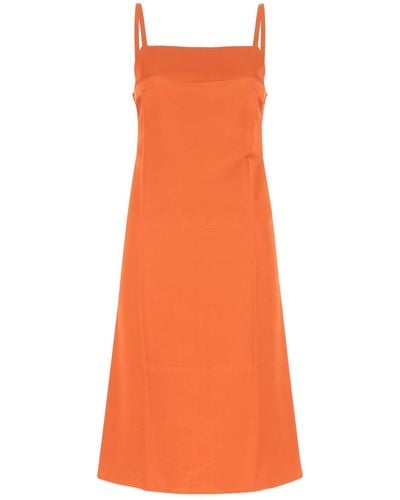 Loewe Satin Dress - Orange