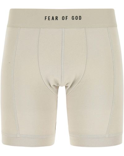Fear Of God Cappuccino Stretch Cotton Boxer - Natural
