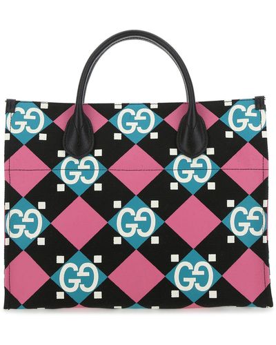 Gucci Fabric Shopping Bag - Multicolor