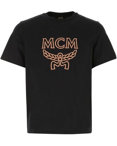 MCM Black Cotton T-shirt