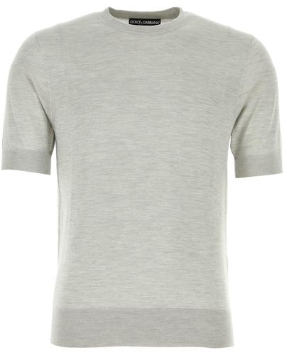 Dolce & Gabbana Pull Girocollo M/c - Grey