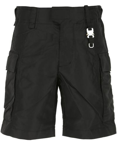 1017 ALYX 9SM Black Nylon Bermuda Shorts