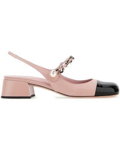 Miu Miu Pumps con cinturino posteriore - Rosa