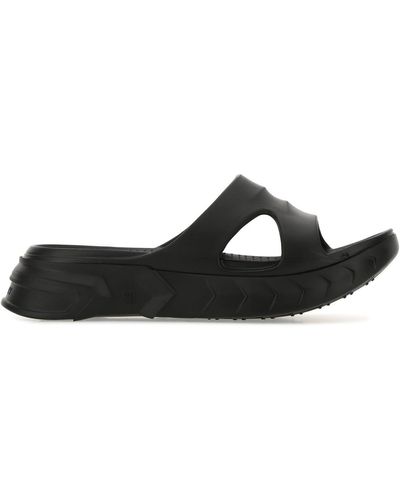 Givenchy Black Rubber Marshmallow Slippers