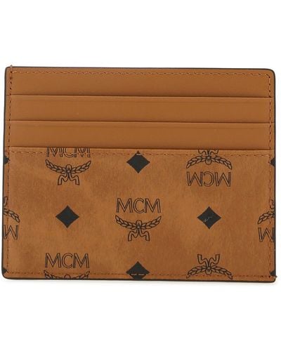 MCM Leather Cardholder - Brown