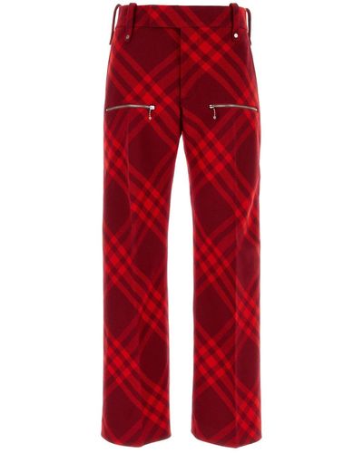 Burberry Pantalone - Red
