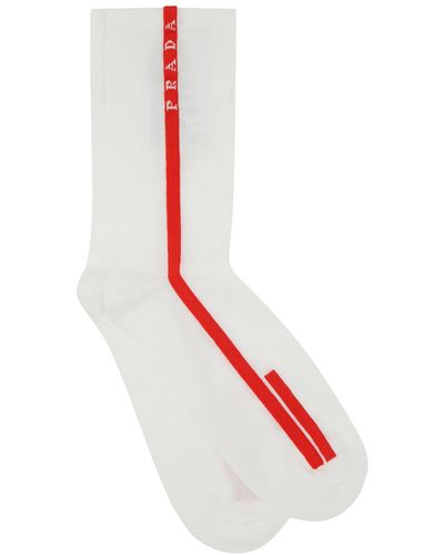 Prada White Stretch Nylon Socks
