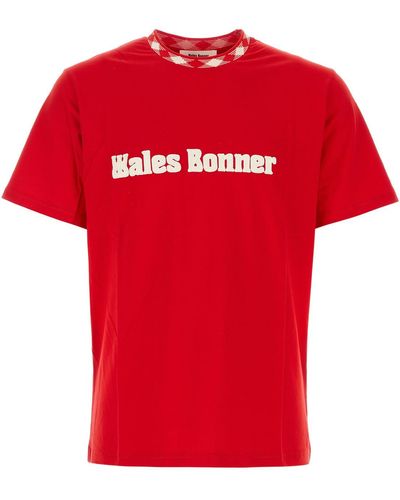 Wales Bonner T-SHIRT-S Male - Rosso