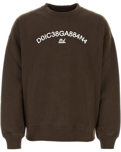 Dolce & Gabbana Felpa Giroc.man.lung - Brown