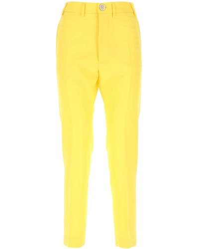 Vivienne Westwood Yellow Light Wool Cigarette Pant