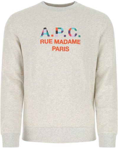 A.P.C. Sweatshirts - White