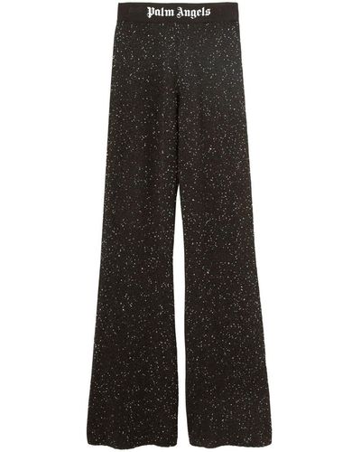 Palm Angels Knitted Trousers - Black