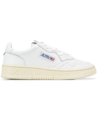 Autry Medalist Low Trainers In Leather - White