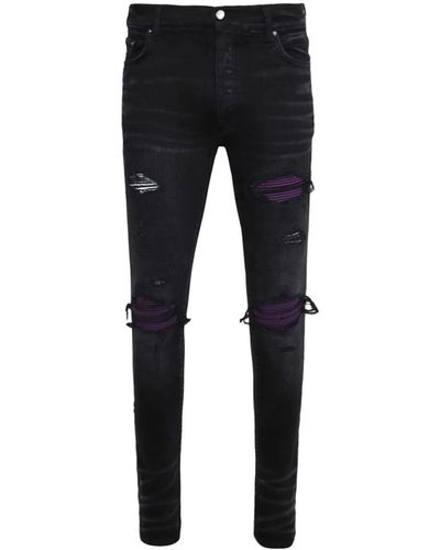 Amiri Jeans neri skinny con effetto vissuto MX1 - Nero