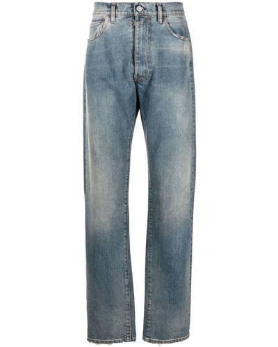 Maison Margiela Low Rise Straight Jeans - Blue