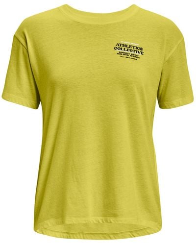 Under Armour Ua Boost Your Mood T-shirt - Yellow