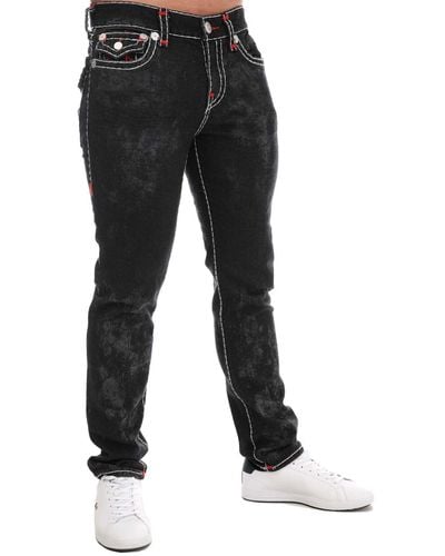 True Religion Rocco Super T Flap Jeans - Black