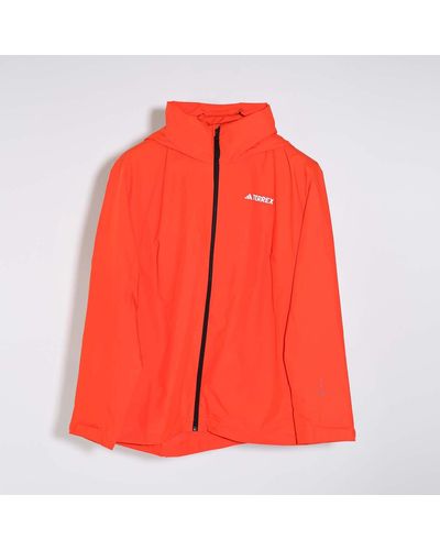 adidas Terrex Waterproof Rain Jacket - Red