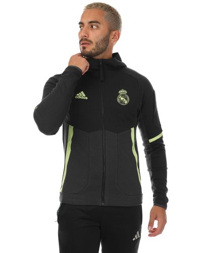 adidas Real Madrid 2022/23 European Anthem Jacket - Black