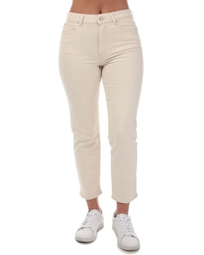 ONLY Emily Straight Fit High Waist Jeans - White