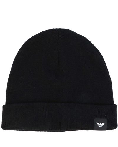 Armani Beanie Hat - Black