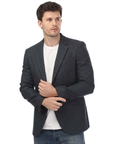 Ted Baker Arthurj Woold Blend Twill Jacket - Blue