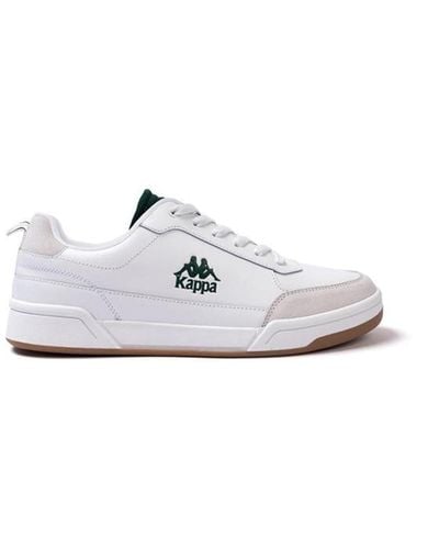 Kappa Authentic Rocca Low Top Leather Trainers - White