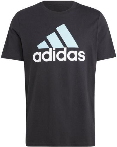 adidas Essentials Big Logo Single Jersey T-shirt - Black